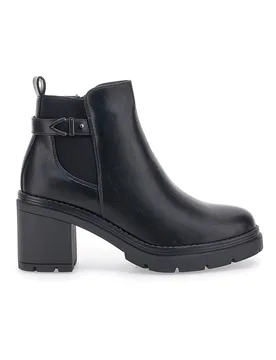 Stivaletti Neri Con Tacco 481 36 - THE FIRST - FashionsVida