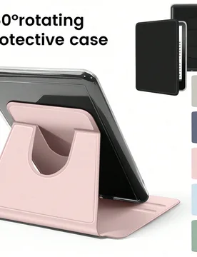 Funda protectora de acrílico transparente giratoria 360° de unicolor, apta para Kindle Paperwhite de 7 pulgadas 12ª generación 2024, Kindle de 6 p - Shein - FashionsVida