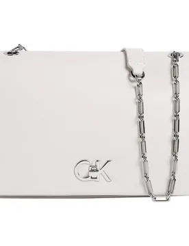 Borsa A Tracolla Re-lock Medium Lily White One Size - Calvin Klein - FashionsVida