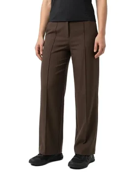 Pantaloni A Vita Alta Reemaj Chocolate Brown 42 - Yas - FashionsVida