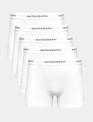 Pack Supima® Cotton Blend Supersoft Trunks White male