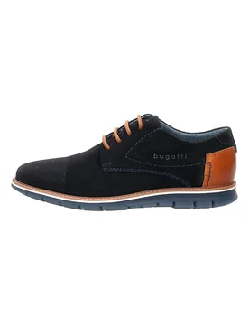 Scarpe Stringate Blu con Tomaia Traforata in Pelle 3319711K 44 - Bugatti - FashionsVida