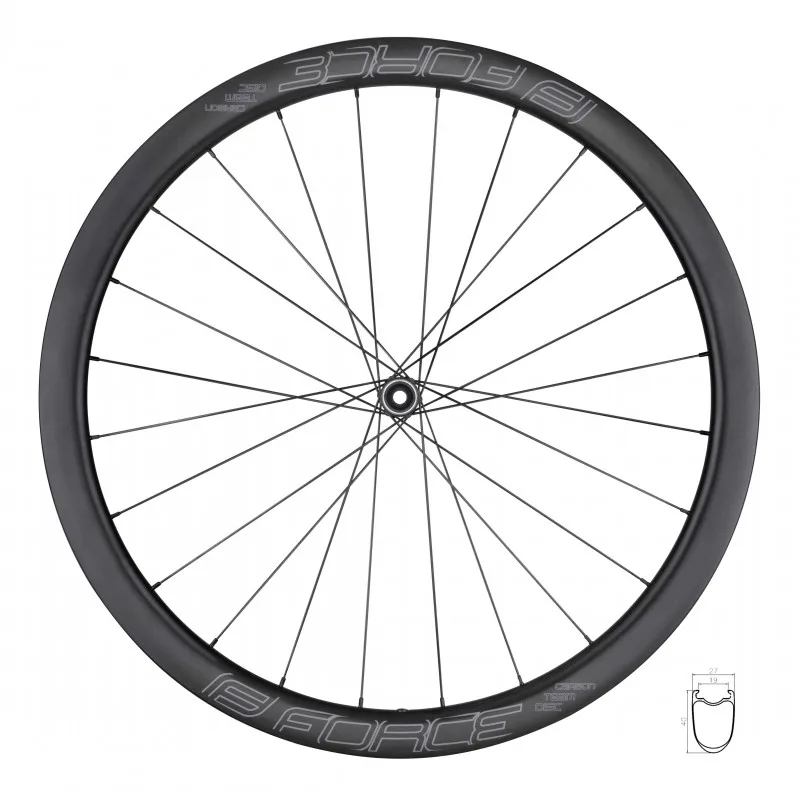 Ruote in carbonio TEAM SP CARBON DISC 40 - FORCE - FashionsVida