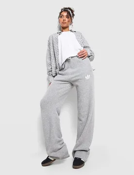 Trefoil Knitted Jogginghose - Damen, Grau - female - Size: 34 - adidas Originals - FashionsVida