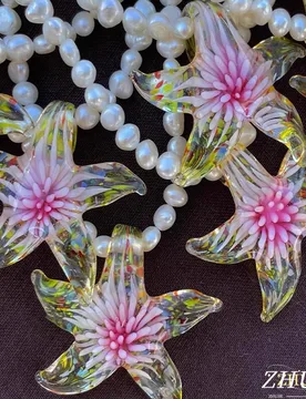 The Starfish Glass Necklace In A Sweet And Cool Y2K Style Is A Perfect Gift For Women's Jewelry And Accessory Parties - Aliexpress - FashionsVida