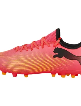 Chaussures De Football Future 7 Play Mg Sunset Glow / Black / Sun Stream EU 42 - Puma - FashionsVida