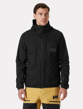Men's Odin Backcountry Lightweight Hooded Insulator Jacket Black XL - Black - Male - Helly Hansen - FashionsVida