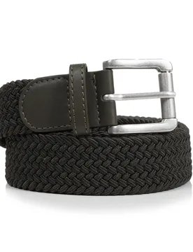 Ceinture tissu tressé Kaki kaki 90/100cm - Isotoner - FashionsVida