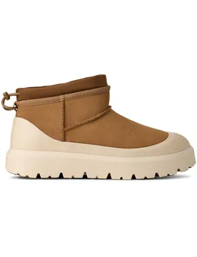 Bottines protectrices en daim - M Cl Ultra Mini Weather Hybrid Chestnut Whitecap en Laine - Taille 43 - Beige - Ugg - FashionsVida