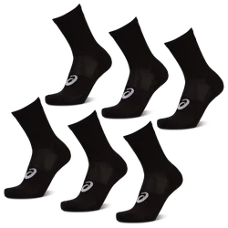 Pack Crew Sock Unisex Socks - Black - Size 6.5 - 8 - Cotton - Black - Size: 6.5 - 8