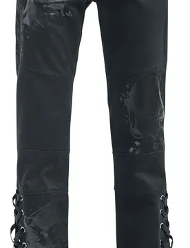 Gothic Stoffhose - Adrian Pant Boot Cut - W30L32 bis W38L34 - für Männer - Größe W33L34 - schwarz - Männer - male - Vixxsin - FashionsVida