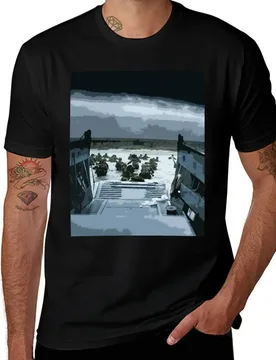 Omaha Beach - D-Day Operation Overlord T-Shirt t shirt man luxury man graphic t shirt T-Shirt - Aliexpress - FashionsVida