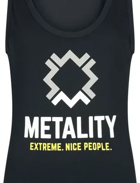 Top - Girl-Top - S bis XL - für Damen - Größe S - schwarz - EMP exklusives Merchandise! - Frauen - female - Metality - FashionsVida