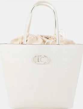 Bolso shopper desestructurado con pespuntes de monograma - Lola Casademunt - FashionsVida