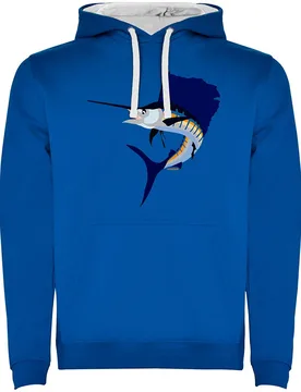 Jumping Sailfish Hoodie Royal Blue L Men,Women - Kruskis - FashionsVida
