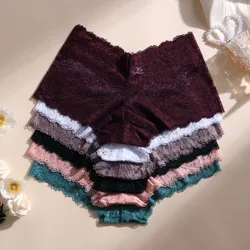 Piezas/Paquete Bragas Hipster de Encaje Sexy con Patchwork Sin Costuras para Mujer, Control de Abdomen & Levantamiento de Glúteos, Elásticas Cómoda