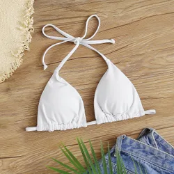 Top bikini triángulo de espalda con cordón M