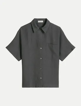 Marc O' Polo Leinenbluse Grau 38 - Marc O'Polo - FashionsVida