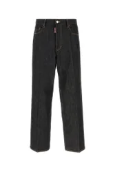DSQUARED Jeans dalla gamba ampia Loose in denim stretch nero