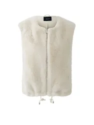 Ouí Gilet aspect fourrure beige 44
