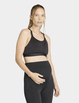 Womens Reggiseno Optime Workout Medium Support Maternity - Nero, nero nero Donna taglia L - Adidas - FashionsVida