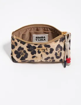 Monedero de mujer nylon leopardo - Bimba y Lola - FashionsVida