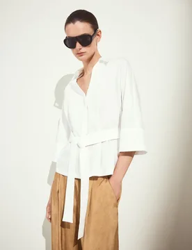 Blusa popelín de mujer cuello desmontable - Woman El Corte Inglés - FashionsVida