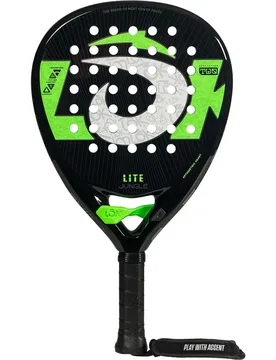 Jungle Lite 2025 Padel Racket Black / Green 360-375 gr - Lok - FashionsVida