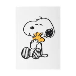 Bürozubehör - Snoopy und Woodstock- Plüsch Notizbuch A5 - multicolor - Lizenzierter Fanartikel - None - unisex