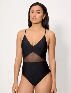 Bañadores con aro tul transparente con brillo en copa b - Ysabel Mora - FashionsVida