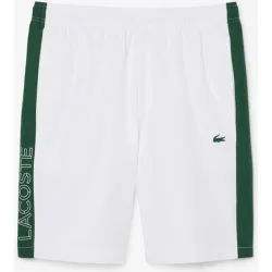 Pantalón de hombre corto deportivo con franja en contraste