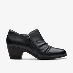 Womens Emily2 Braley Black Leather Shoes - Size Uk 5