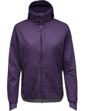 CONCURVE WINDSTOPPER® Insulated Hooded Jacket Damen purple indigo XL/44 - Gore wear - FashionsVida