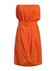 Midi-Kleid Damen Orange 34 Damen