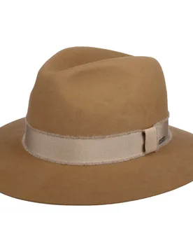 Merado Traveller Fur Felt Hat by - beige - Female - Size: 56 cm - Stetson - FashionsVida