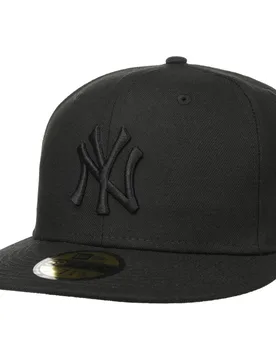 Fifty Black on Black Yankees Cap by - black - Unisex - Size: 7 1/2 (59,6 cm) - New era - FashionsVida