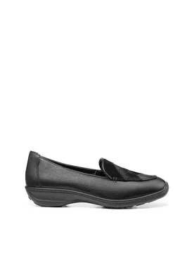 Women's Wide Fit 'Faith II' Loafers in Black Size: 7 - Black - Size: 7 - Hotter - FashionsVida