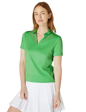 Polo Waist Length Mesh Detail, gruen s - Callaway - FashionsVida