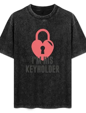 I`m his keyholder for boys & guys? T-Shirt Basic Breathable Solid Color T-Shirt - Aliexpress - FashionsVida