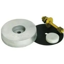 Galvanized Stern Anode 3.06kg Grey 140 mm unisex