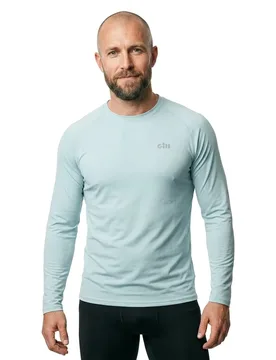 Pursuit Long Sleeve T-shirt Seafoam Melange XS Men - Gill - FashionsVida