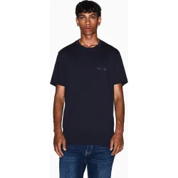 Camiseta de hombre manga corta con logo a tono