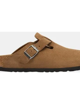Zueco de hombre en piel de serraje - Birkenstock - FashionsVida