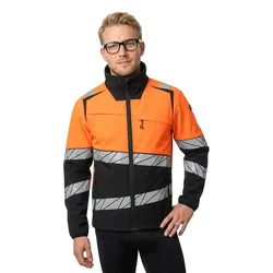 Veste Softshell Dark Navy / Hi-Vis Orange L