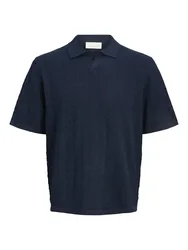 JORTYLER KNIT SS SPLIT NECK POLO SN male