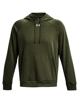 Hoodie Rival Fleece - Vert - male - Size: S - Under armour - FashionsVida