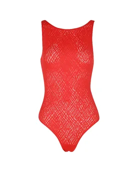 Body sans armatures ZERO FEEL BLISS FESTIVE shanghai red rouge M - Sloggi - FashionsVida