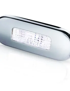 Oblong White Courtesy Light 12-24v 0.5w Silver One Size unisex - Hella Marine - FashionsVida