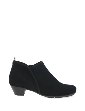 Women's 'Trudy' Low Heeled Ankle Boots in Black Size: 2.5 - Black - Size: 2.5 - Gabor - FashionsVida