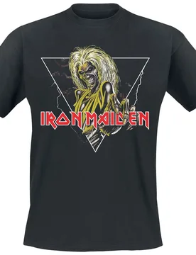 T-Shirt - Killers Triangle - S bis 3XL - für Männer - Größe S - schwarz - Lizenziertes Merchandise! - Männer - male - Iron Maiden - FashionsVida